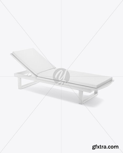 Wooden Sun Lounger Mockup 64301