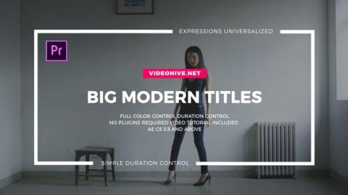 Videohive - Big Typo Titles I Essential Graphics