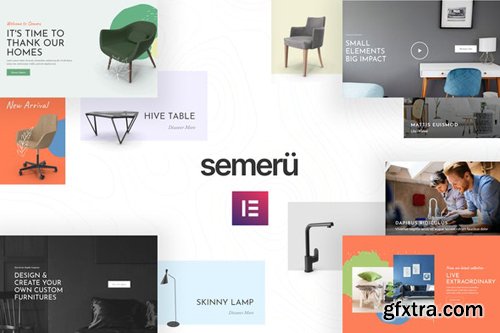 ThemeForest - Semeru v1.0 - Furniture Store Elementor Template Kit - 27930713