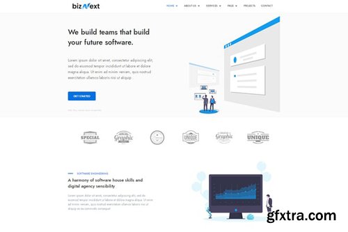 ThemeForest - bizNext v1.0 - Corporate Business Template Kit - 27897629