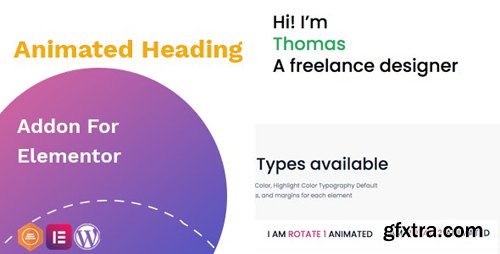 CodeCanyon - Animated heading addon v1.0.1 - widget for Elementor - 28020147