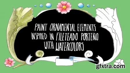 Paint Ornamental Elements Inspired by Fileteado Porteño with Watercolors