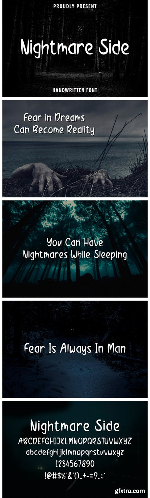 Nightmare Side Font