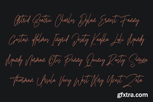 Asterica Signature Script Font