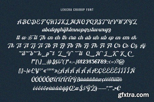 Lekcra Crubop Font