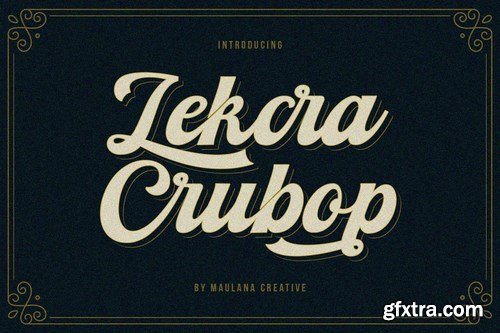 Lekcra Crubop Font