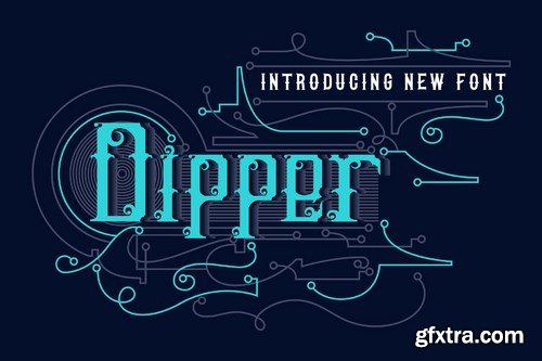 DIPPER - Blackletter font