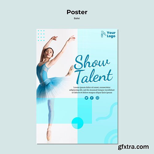 Ballet Dancer Poster Template