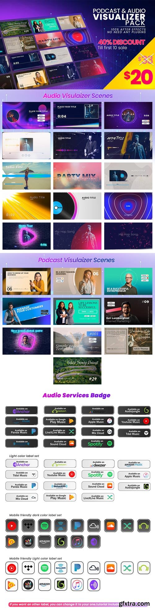 Videohive - Podcast &amp; Audio Visualizer Pack - 27682557