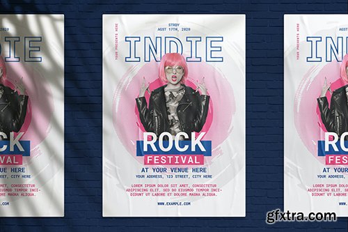 Indie Rock Festival Flyer