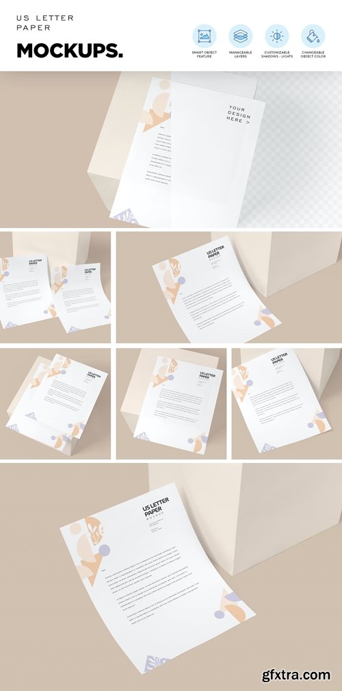 US Letter Paper Mockups