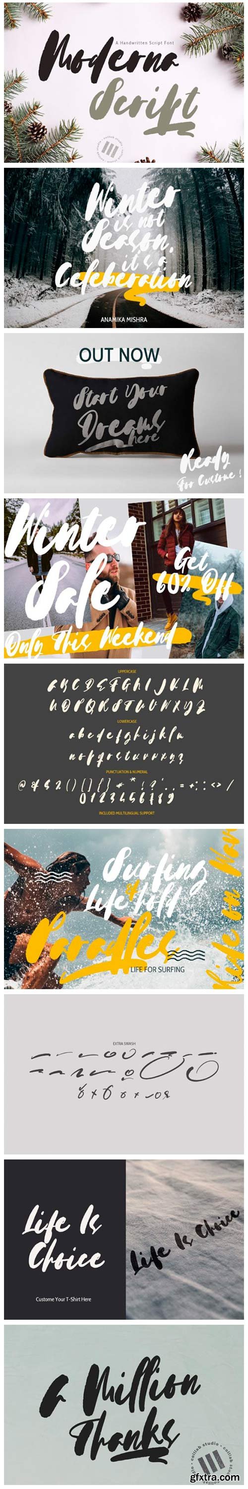 Moderna Script Font