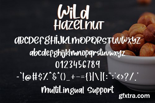 Wild Hazelnut - Handwritten Font