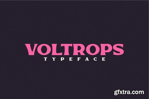 Voltrops Stunning Display Fonts