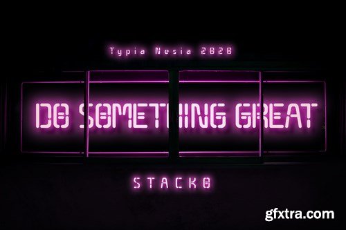 Stacko Neon Font