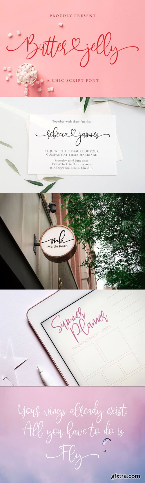 Butter Jelly - A Chic Script Font