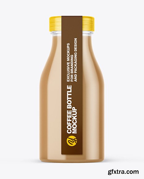 Coffee Bottle with a Tag Mockup 65352