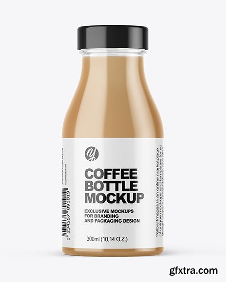 Coffee Bottle with a Tag Mockup 65352