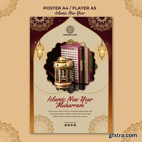 Islamic New Year Poster Template