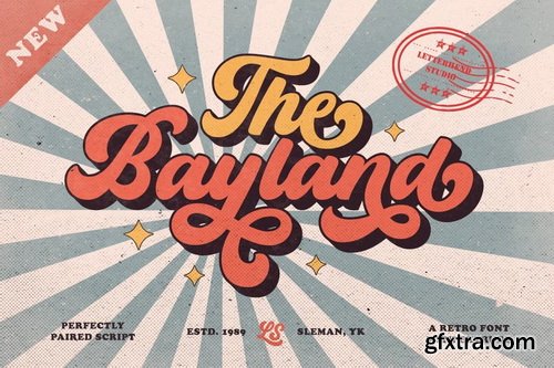 CreativeMarket - The Bayland - Retro Font - 5281586