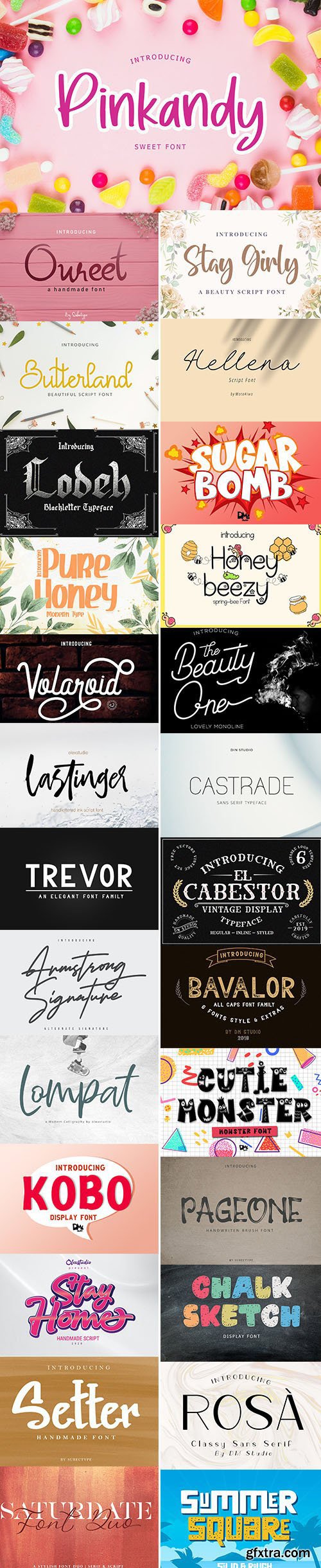 Super Fonts Pack Vol.3 [Aug/2020] - 27 Fonts