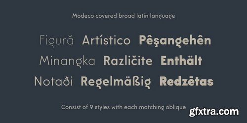 Modeco Font Family