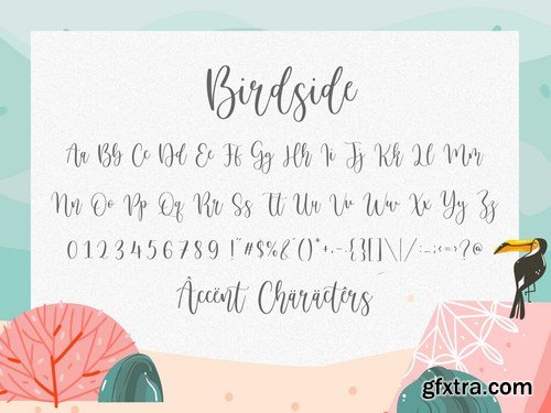 Birdside YH - Wedding Script Font