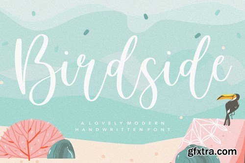 Birdside YH - Wedding Script Font