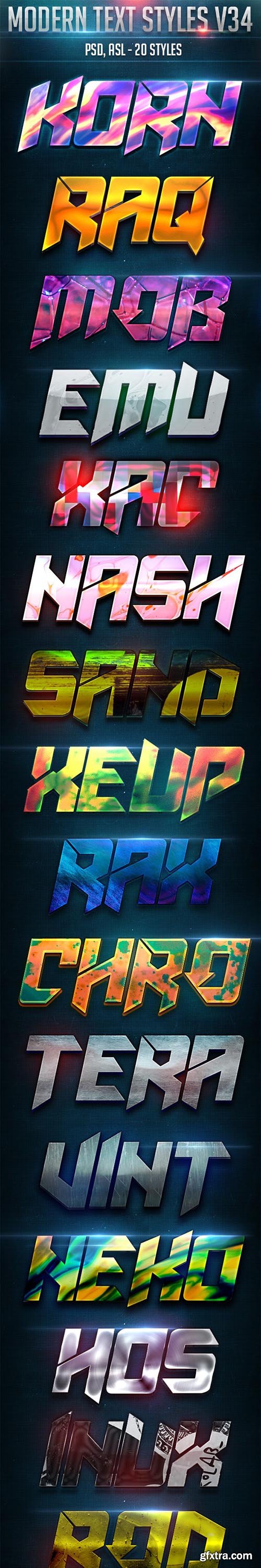 GraphicRiver - Modern Text Styles V34 26538598