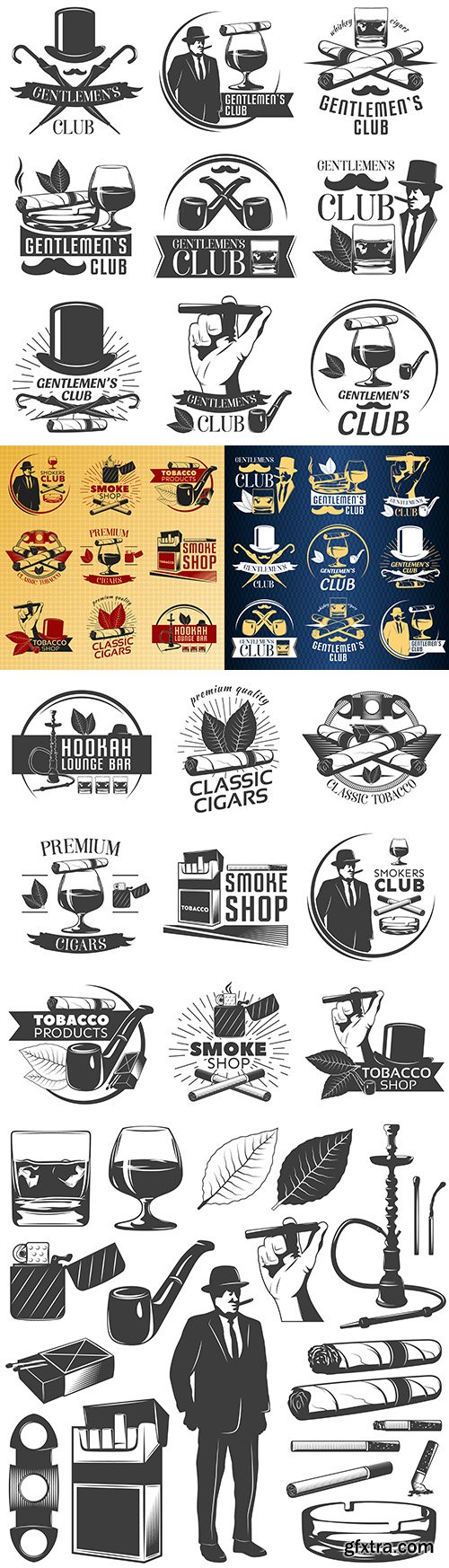 Vintage antique emblems and logos with text design 9
