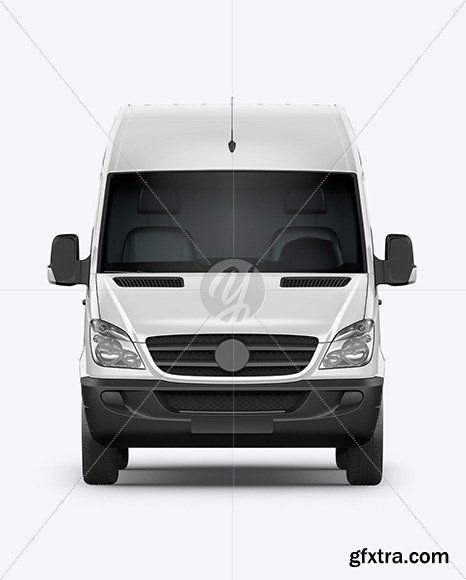 Panel Van Mockup - Front View 65425