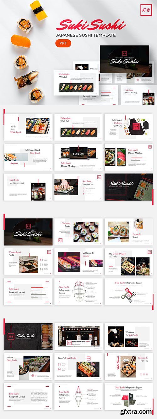 Suki - Sushi Powerpoint Template