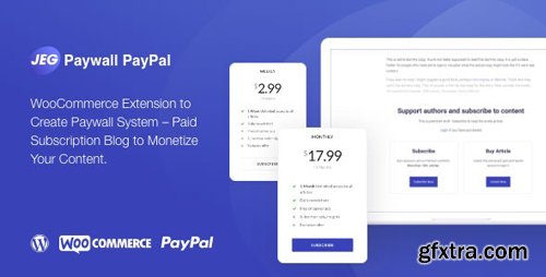 CodeCanyon - Jeg Paypal Paywall & Content Subscriptions System v1.0.1 - WooCommerce Plugin - 28142030