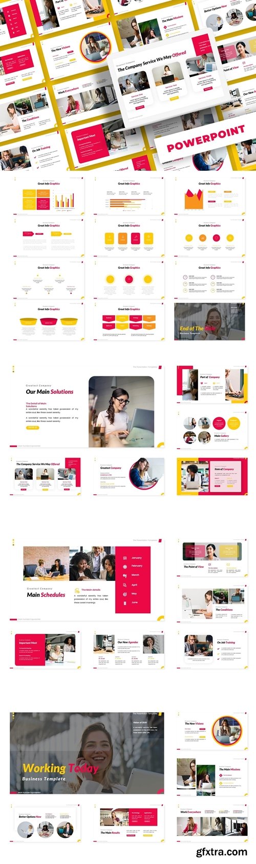 Working Today Powerpoint, Keynote, Googleslide Template