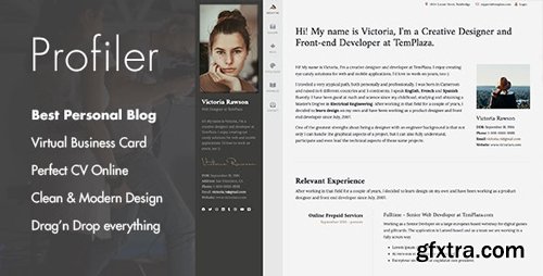 ThemeForest - Profiler v2.0.0 - Personal Blog Joomla Template - 5911489