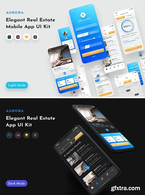 Aurora Real Estate UI Kit