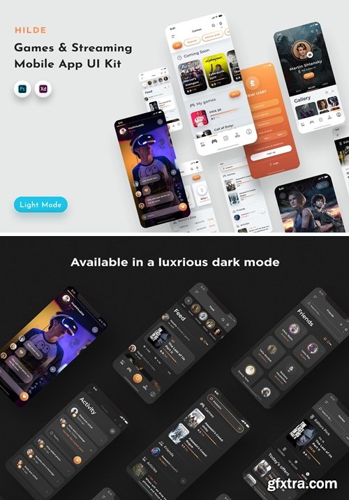 Hilde Gaming & Streaming App UI Kit