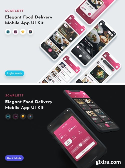 Scarlett Food App UI Kit