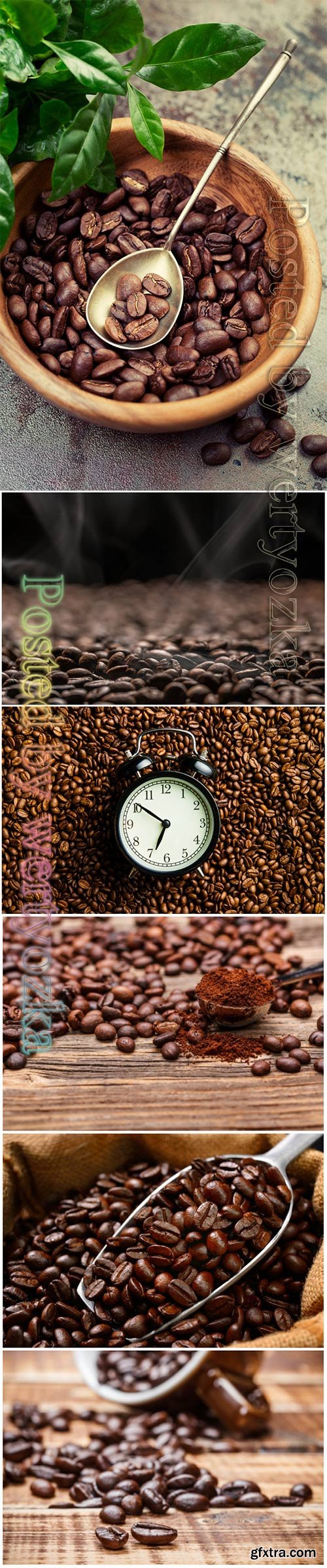 Fresh coffee beautiful stock photo