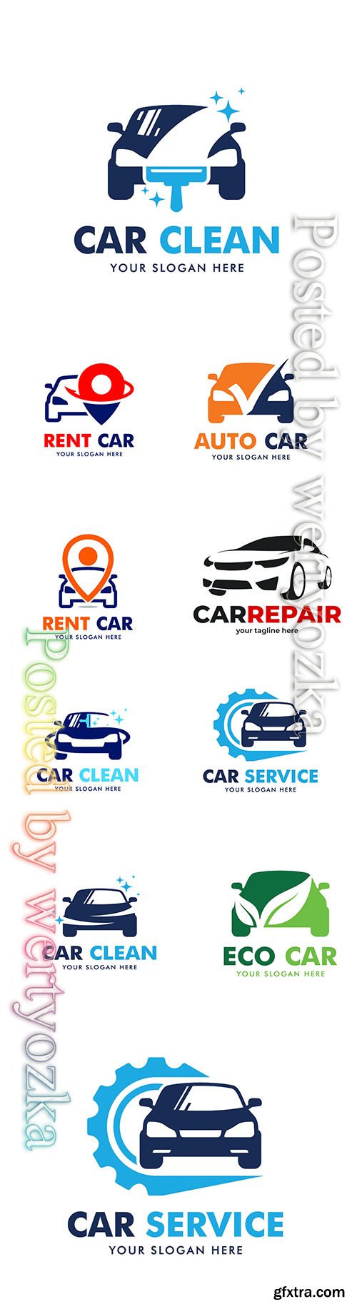 Car logo collection vector illustration