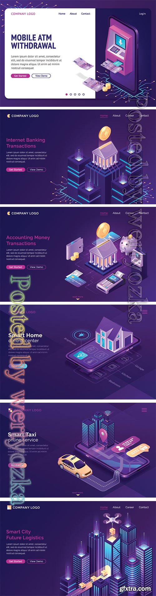 Flat isometric vector 3D concept illustration # 116