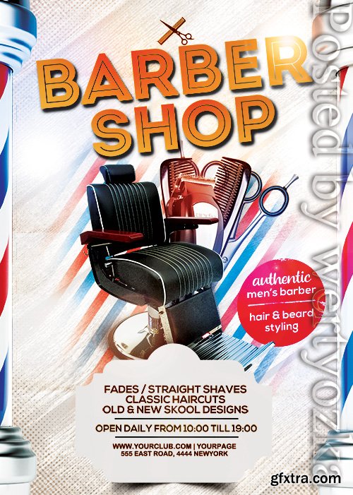 Barbershop - Premium flyer psd template