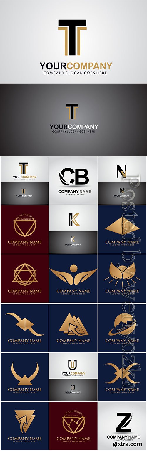 Logos in vector, business icons, emblems, labels # 7