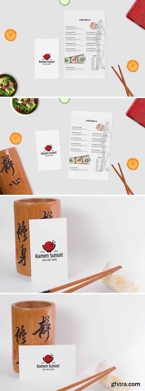 Asian Food Identity Mock Up