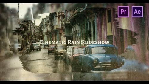 Videohive - Cinematic Rain Slideshow