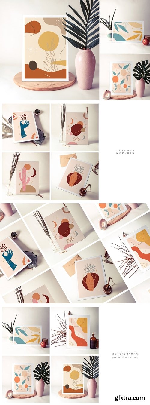 8 Paper Print Mockups