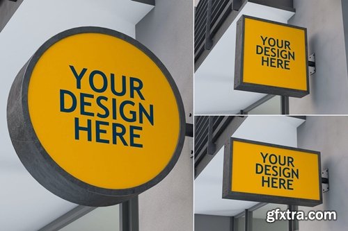 Sign Board - Mockups Set FH