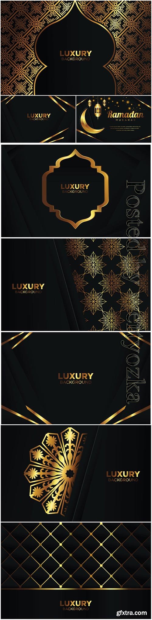 Luxury vector background ramadan islamic arabesque