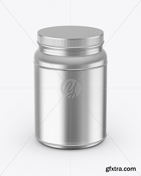 Metallized Protein Jar Mockup 65433