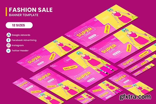 Fashion Sale Google Adwords Banner Template